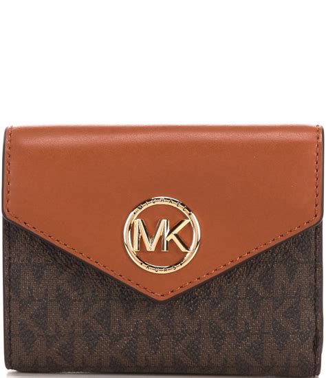 michael kors envelooe wallet|Michael Kors signature wallet brown.